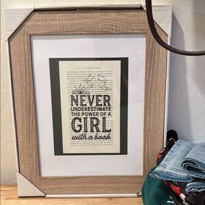 Framed Inspirational Book Art